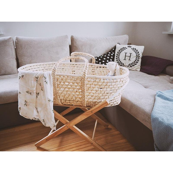 AHOJBABY Stojan na Mojžišov košík pre bábätko Smart White