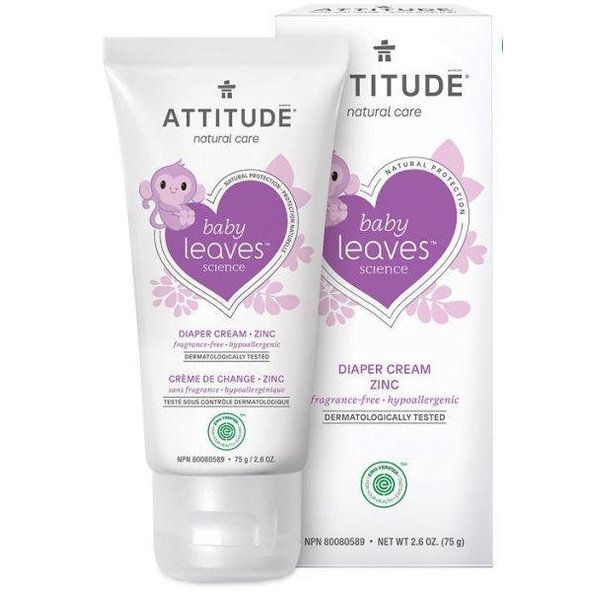 ATTITUDE Zinkový krém na zapareniny Baby leaves bez vône 75 ml