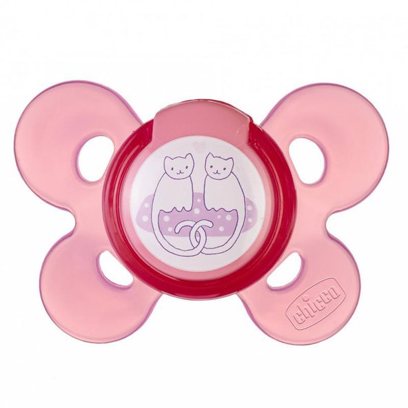 CHICCO Physio Comfort silikonový cumlík ružový 6–12 m 1 ks