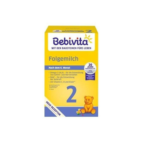 BEBIVITA Mlieko 2 Instantná následná mliečna výživa od uk. 6. mesiaca, 500 g