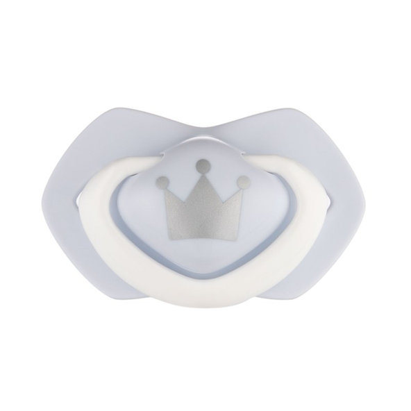 CANPOL BABIES Set symetrických silikónových cumlíkov 0-6m Royal baby modrý