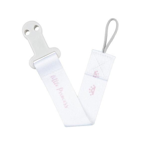 CANPOL BABIES Klip na cumlík  Royal baby ružová