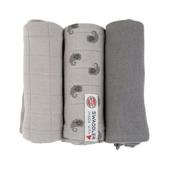 LODGER Plienky mušelínové Swaddler Flame Tribe 3balenie 70 x 70 cm Mist