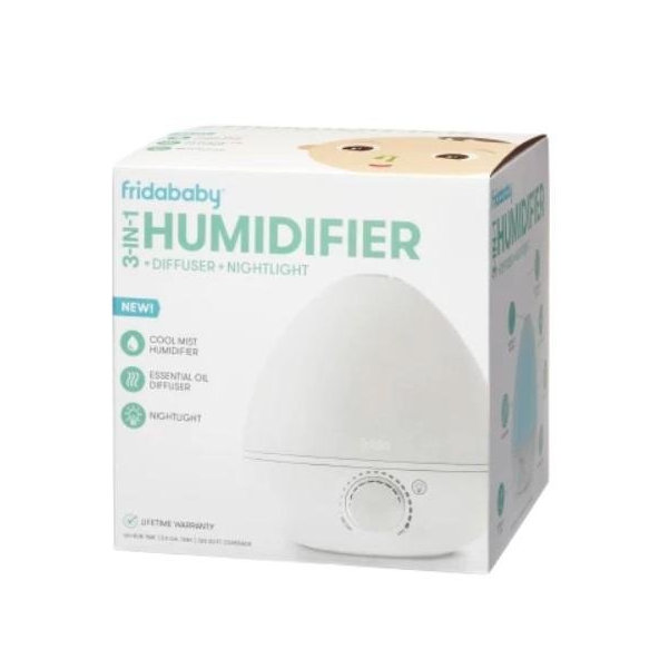 FRIDABABY Breathe Frida 3v1 - zvlhčovač vzduchu, difuzér a nočné svetlo