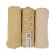 LODGER Plienky mušelínové Swaddler Flower Tribe 3balenie 70 x 70 cm Sand