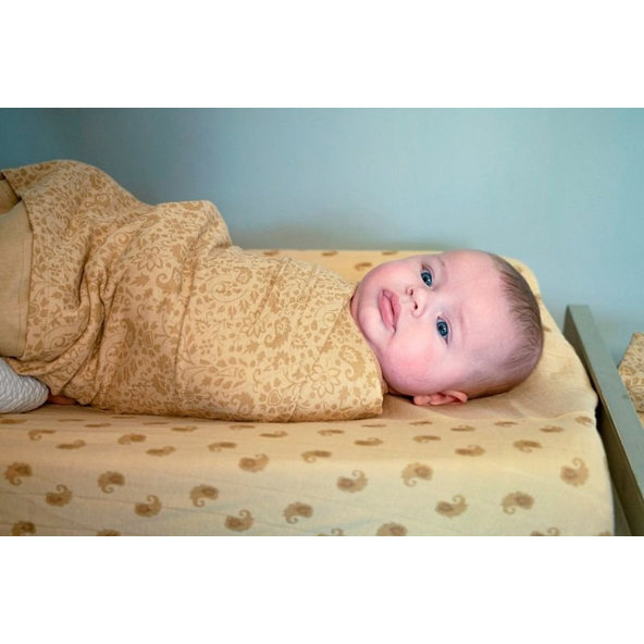 LODGER Plienky mušelínové Swaddler Flower Tribe 3balenie 70 x 70 cm Sand