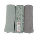 LODGER Plienky mušelínové Swaddler Flower Tribe 3balenie 70 x 70 cm Silt Green