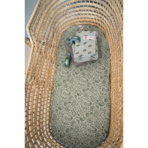 LODGER XL zavinovačky mušelínové Swaddler Flower Tribe 2balenie 120 x 120 cm Silt Green