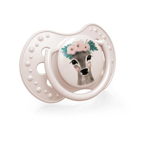 LOVI Dynamický utišujúci cumlík 3-6 m 2 ks Wild soul holka