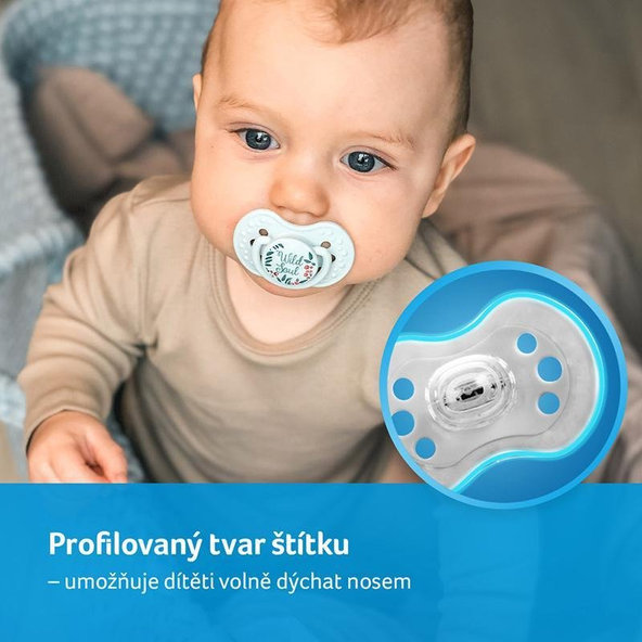 LOVI Dynamický utišujúci cumlík 6-18 m 2 ks Wild soul chlapec