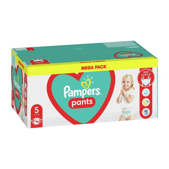 PAMPERS Pants 5 (11-18 kg) 96 ks Mega box - plienkové nohavičky