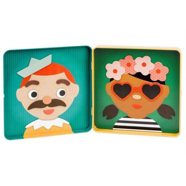 PETITCOLLAGE Magnetické puzzle Veselé tváre