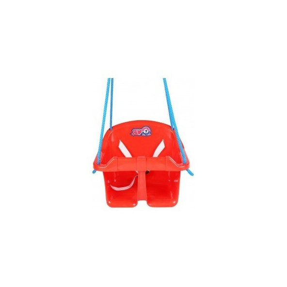 TEDDIES Hojdačka Baby plast červená 24 m+