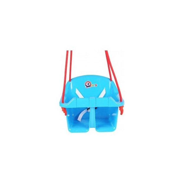 TEDDIES Hojdačka Baby plast modrá 24 m+
