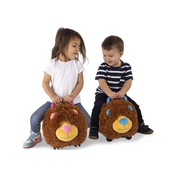 TEDDIES Odrážadlo Funny wheels Rider Ride-On levíček plyšový modrý 12 m +