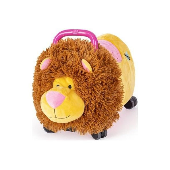 TEDDIES Odrážadlo Funny wheels Rider Ride-On levíček plyšový ružový 12 m +