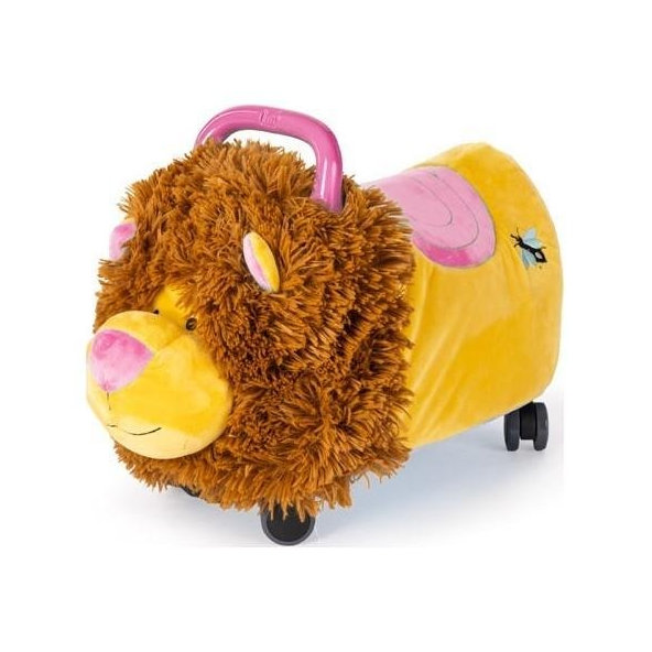 TEDDIES Odrážadlo Funny wheels Rider Ride-On levíček plyšový ružový 12 m +