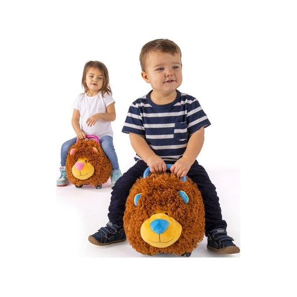 TEDDIES Odrážadlo Funny wheels Rider Ride-On levíček plyšový ružový 12 m +