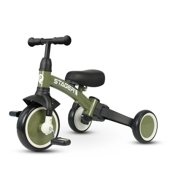 QPLAY Trojkolka Stager 3v1 zelená do 25 kg