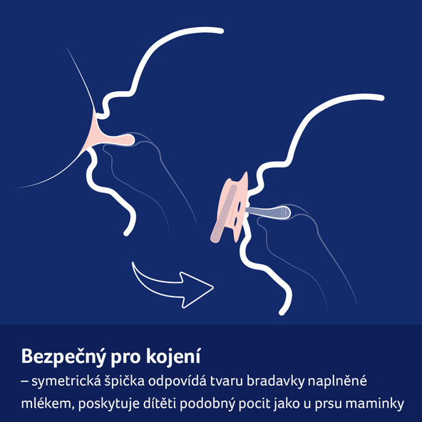 LOVI Cumlík silikónový dynamický Night&Day 0-6 m 2 ks