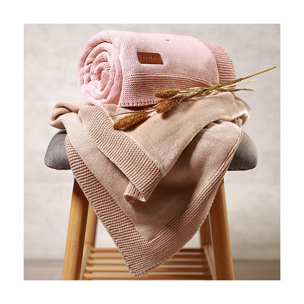 BABYONO Deka z prírodnej bavlny 75 × 100 cm 0m+ light beige