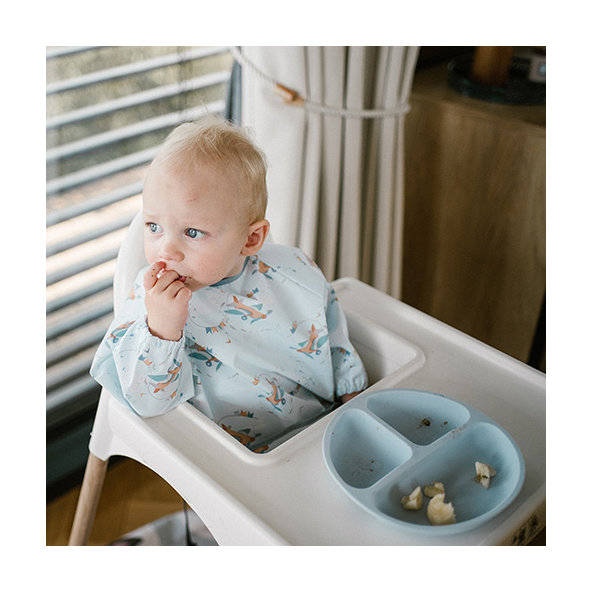 BABYONO Podbradník s dlhým rukávom Plane 74x36 cm 6m-2r