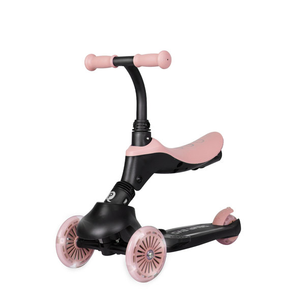 QPLAY Odrážadlo a kolobežka Sema Evo 6v1 Coral Pink 12 m+