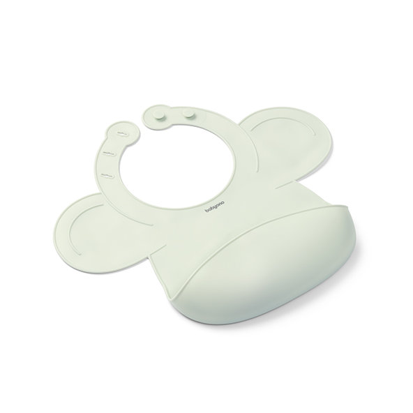 BABYONO Podbradník silikónový - Sage 1ks