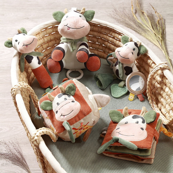 BABYONO Knižka senzorická Cow Bingo 0m+ 1ks