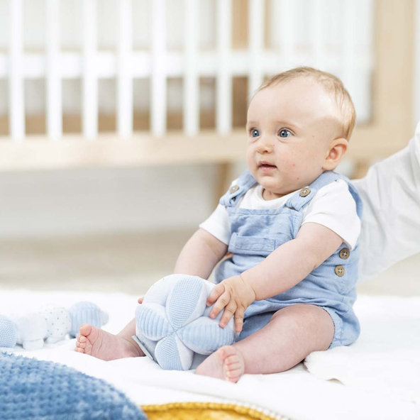 NATTOU Hračka lopta edukačná 4 aktivity Lapidou blue