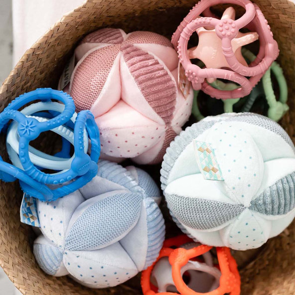 NATTOU Hračka lopta edukačná 4 aktivity Lapidou mint