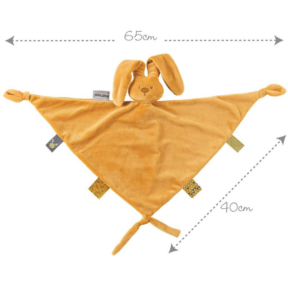 NATTOU Maxi maznáčik Lapidou ocher 65 x 40 cm