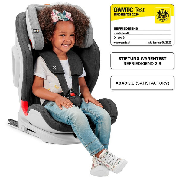 KINDERKRAFT Autosedačka Oneto3 Isofix Black 9-36 kg