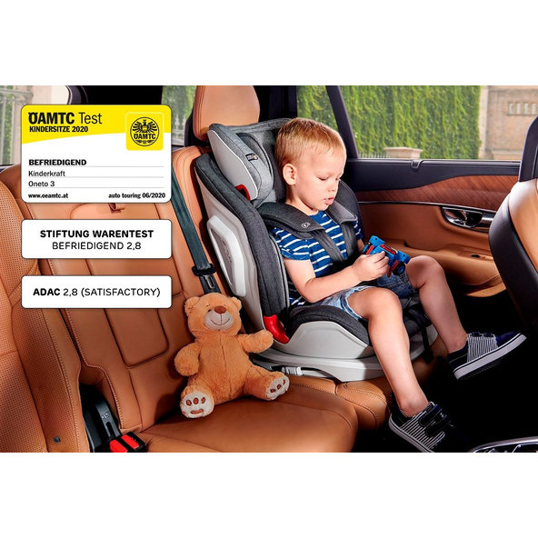 KINDERKRAFT Autosedačka Oneto3 Isofix Black 9-36 kg