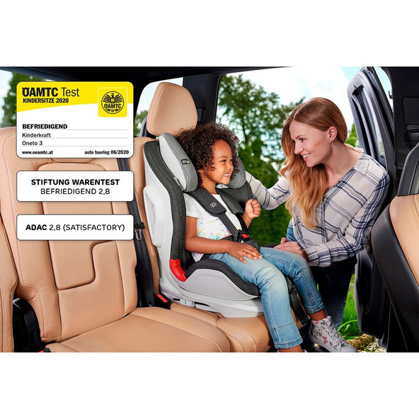 KINDERKRAFT Autosedačka Oneto3 Isofix Black 9-36 kg