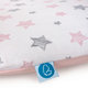 CEBA Poťah na mäkkú prebaľovaciu podložku 50 x 70 Grey Stars + Pink Stars 2ks