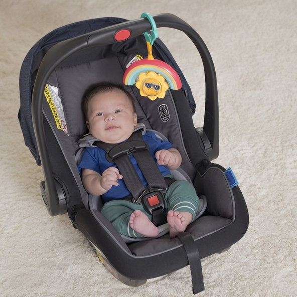 BRIGHT STARTS Hračka na C krúžku hudobná a svetelná Rainbow 3m+