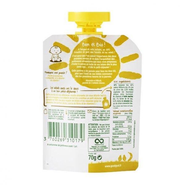 GOOD GOUT BIO Hruškové raňajky 70 g