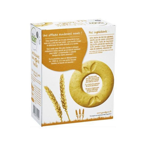 GOOD GOUT BIO Vanilkové kolieska 80 g