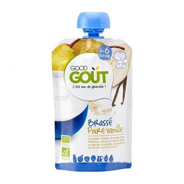 GOOD GOUT BIO Jogurt, hruška a vanilka 90 g – ovocný príkrm