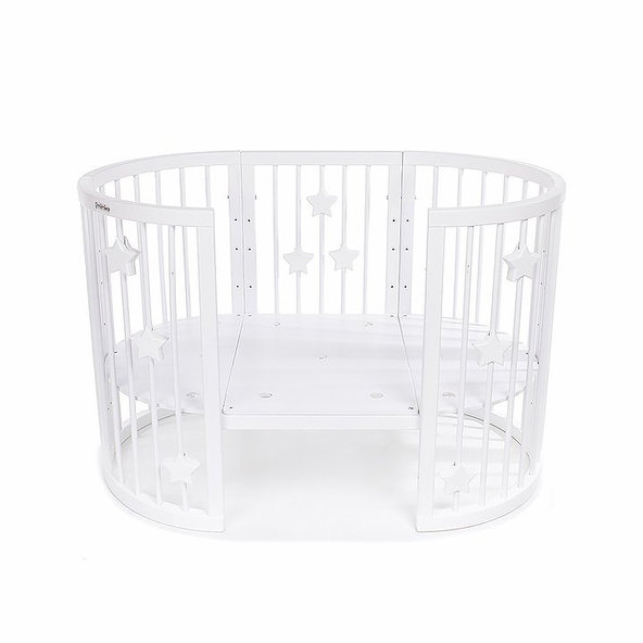 MIMIKO Postieľka okrúhla 9v1 Stars White