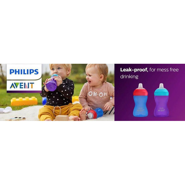 Philips AVENT Grippy Hrnček s mäkkým náustkom dievča 300 ml