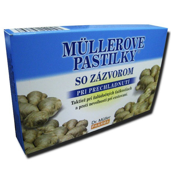 MÜLLEROVE PASTILKY so zázvorom 24 pastiliek