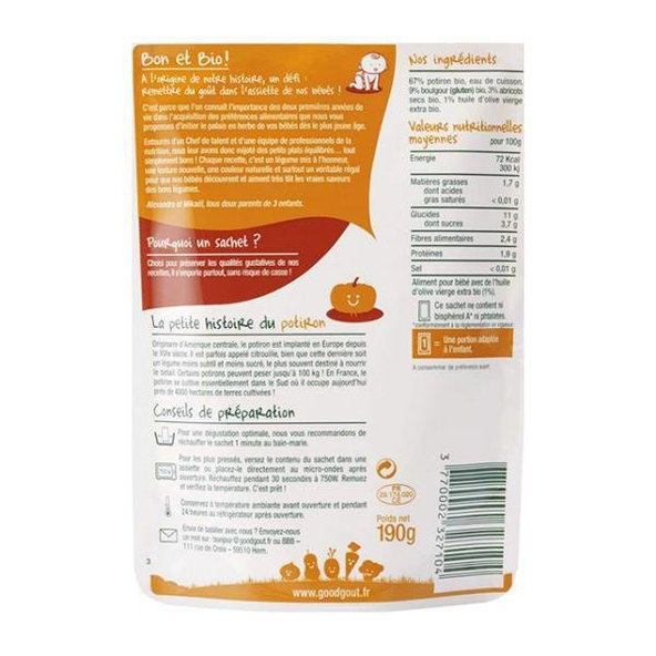 GOOD GOUT BIO Tekvicový tažín s bulgurom 190 g