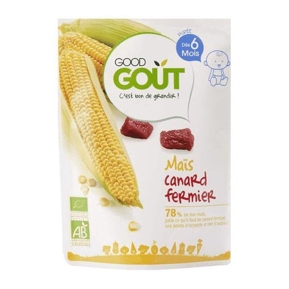 GOOD GOUT BIO Kukurica s kačacím mäsom 190 g