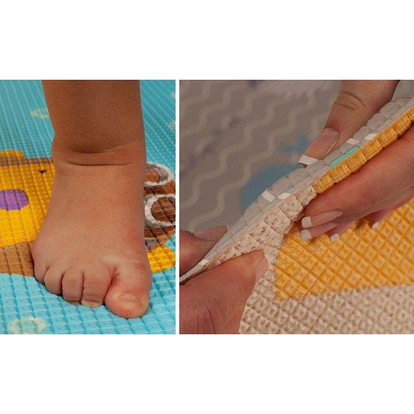 LALALU Podložka na hranie PREMIUM Small, 140 x 140 x 1,2 - Happy Birthday