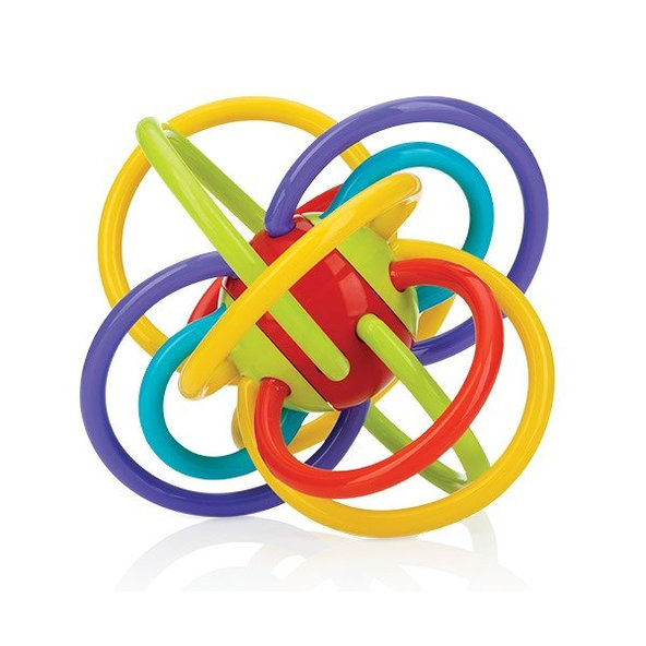 NUBY Hryzačka slučky s hrkalkou 6m+