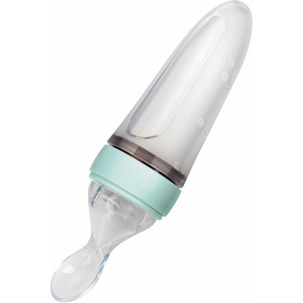 NUBY Kŕmitko silikónové 90 ml 3m+ zelené