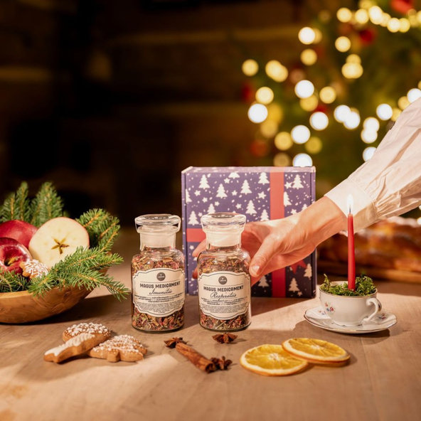 LEROS Vianočná lekáreň sypaný čaj Imunitae 45g + sypaný čaj Respiratus 60g