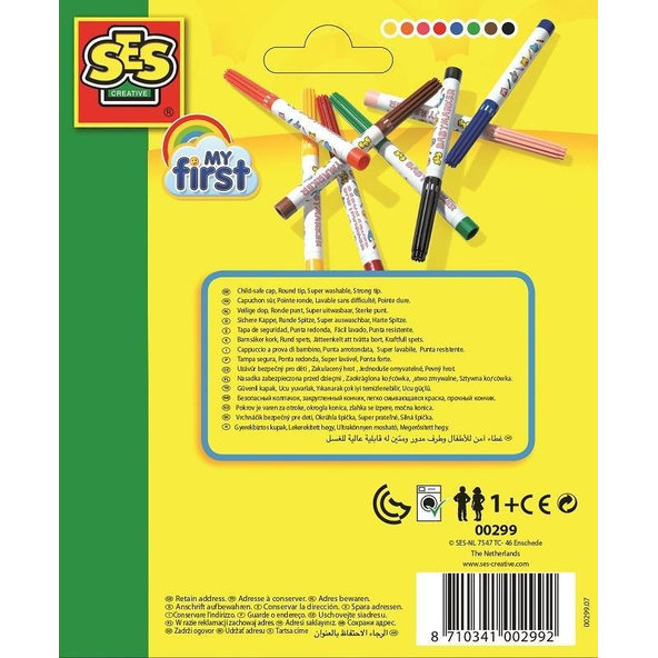 SES Detské fixy, 8 farieb